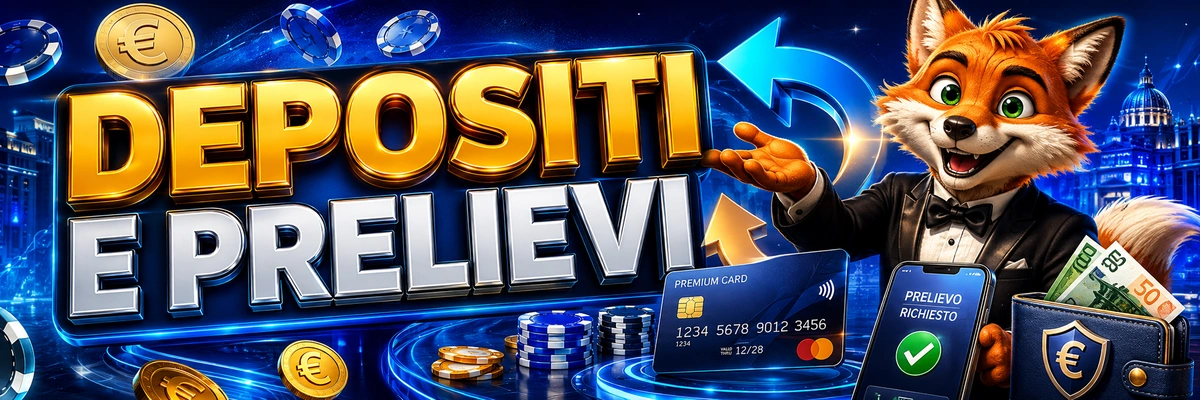 Depositi e prelievi nei Casino Non AAMS